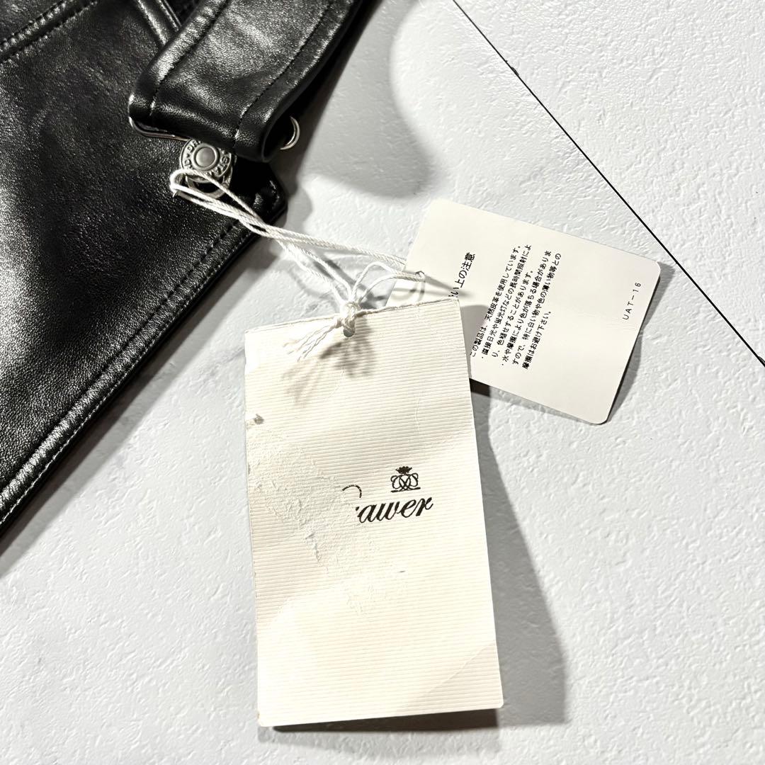 未使用品/激レア‼︎ drawer 羊革 サロペット ジャンパー スカート 36