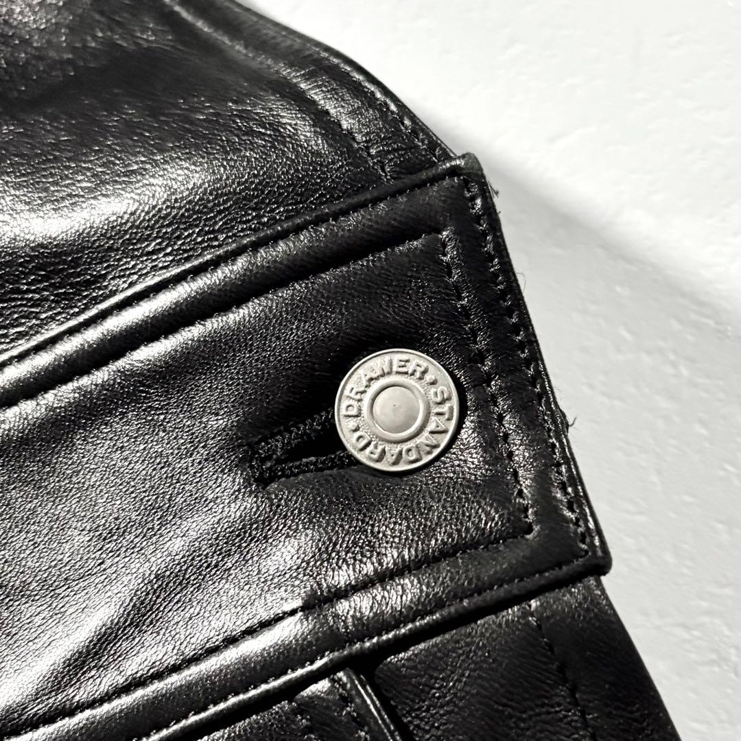 未使用品/激レア‼︎ drawer 羊革 サロペット ジャンパー スカート 36