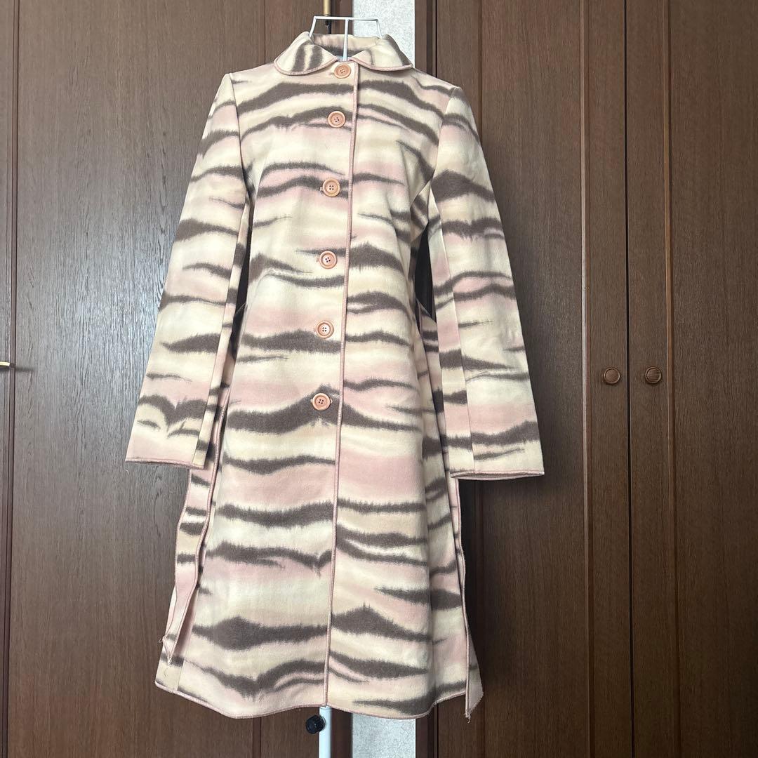 MOSCHINO ウール混合ロングコート