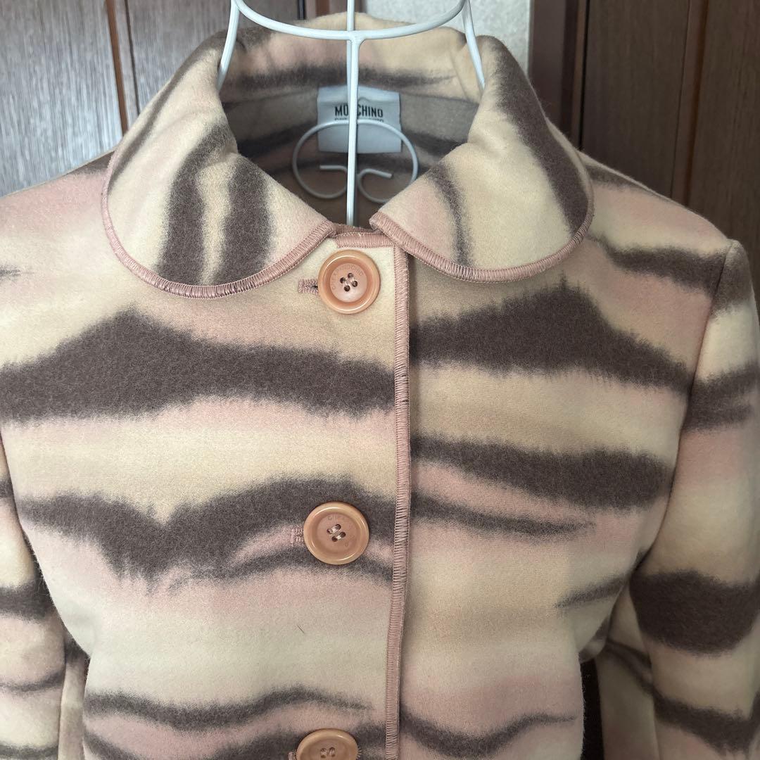 MOSCHINO ウール混合ロングコート