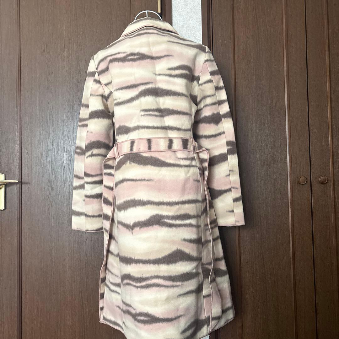 MOSCHINO ウール混合ロングコート