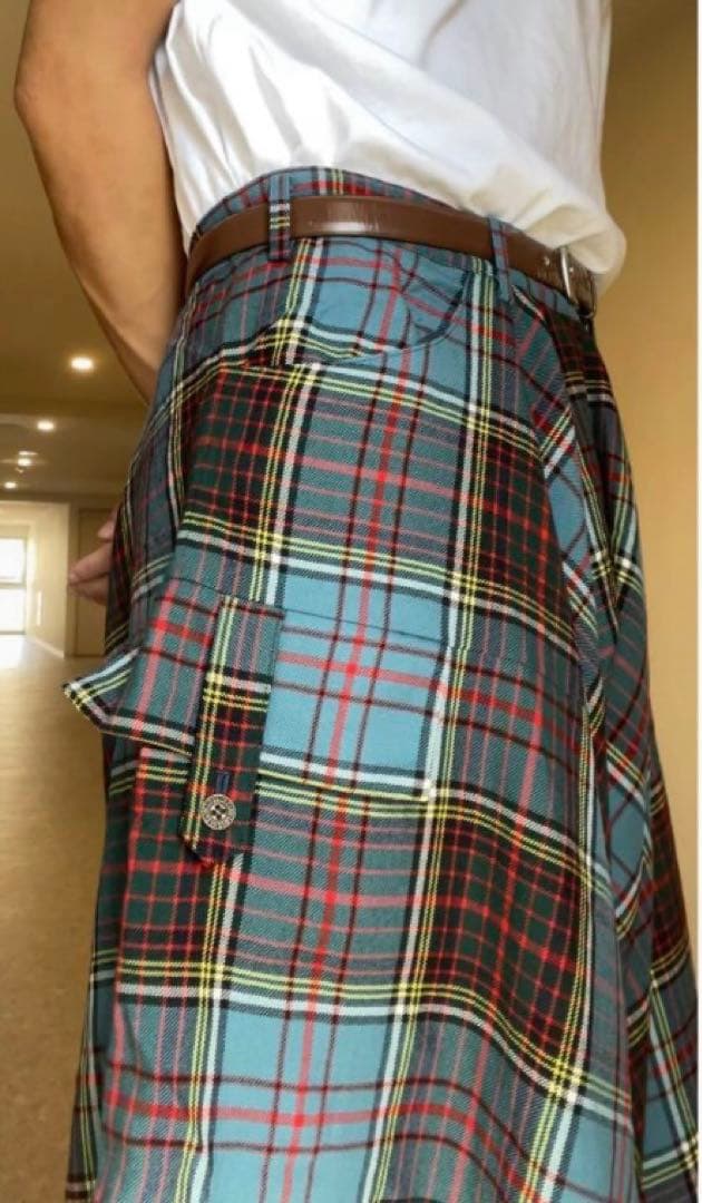 ゆ*う様 y's チェックパンツ Yohji Yamamoto 袴パンツ　ウール