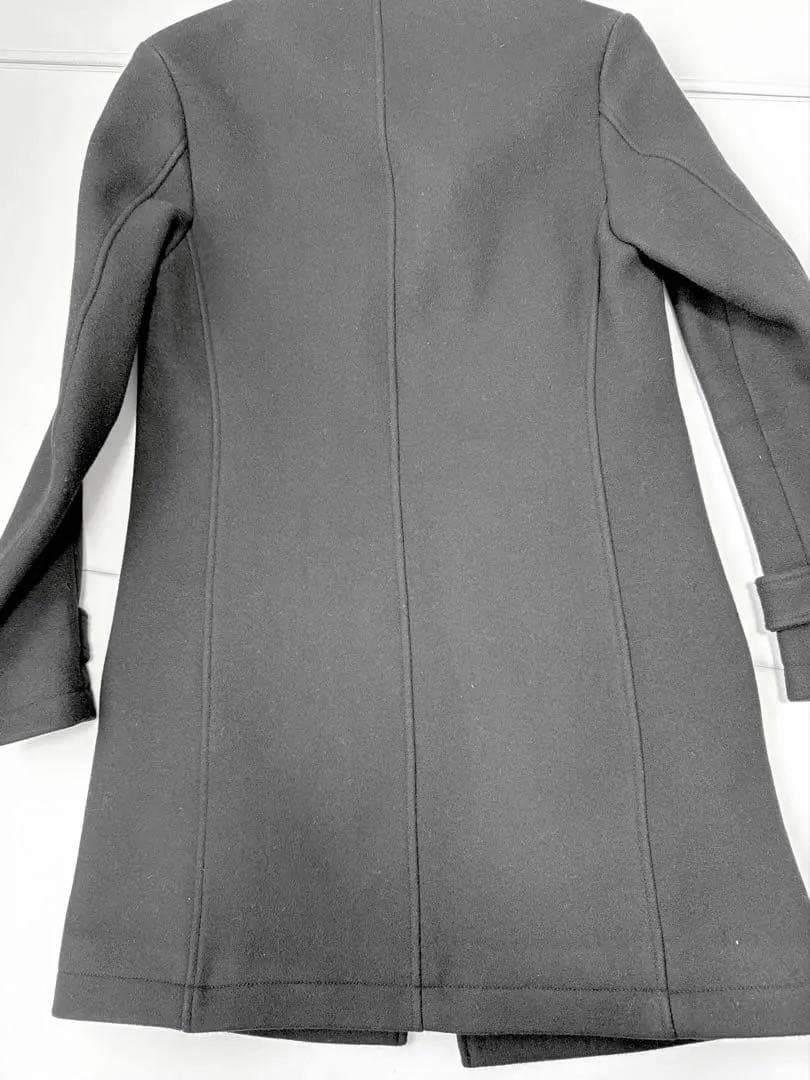 junhashimoto スタンドカラーコート　黒