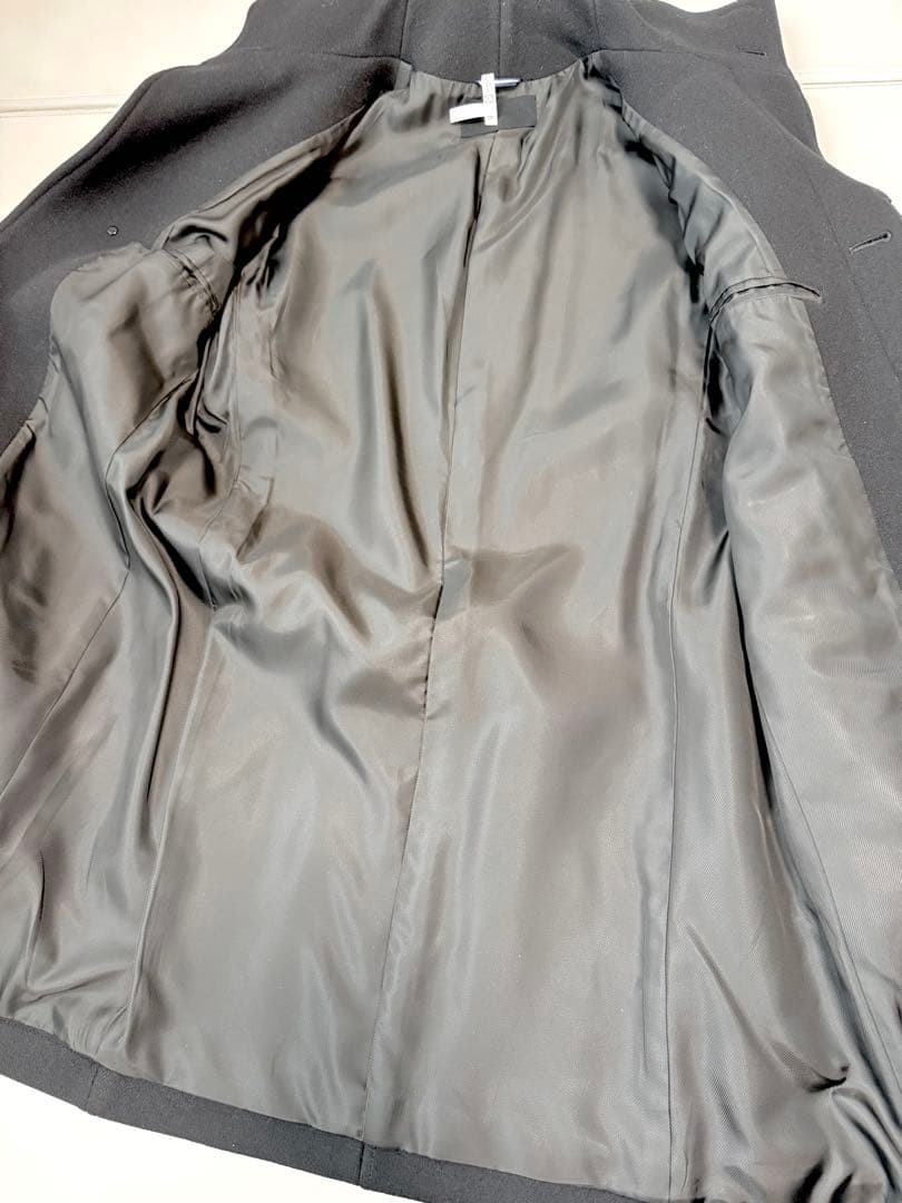 junhashimoto スタンドカラーコート　黒