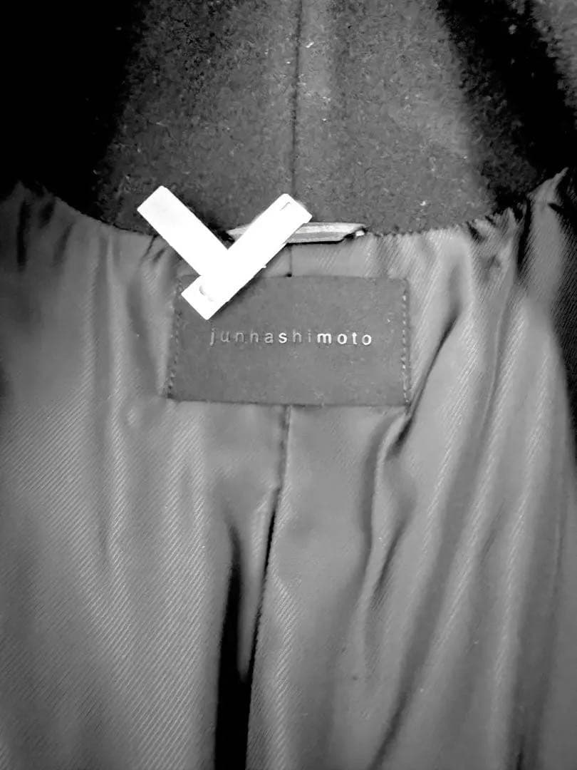 junhashimoto スタンドカラーコート　黒