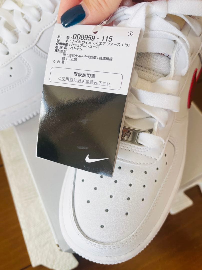 【お値下げしました】NIKE/Air Force 1 '07ホワイトレッド23㎝
