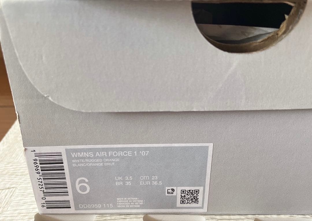 【お値下げしました】NIKE/Air Force 1 '07ホワイトレッド23㎝