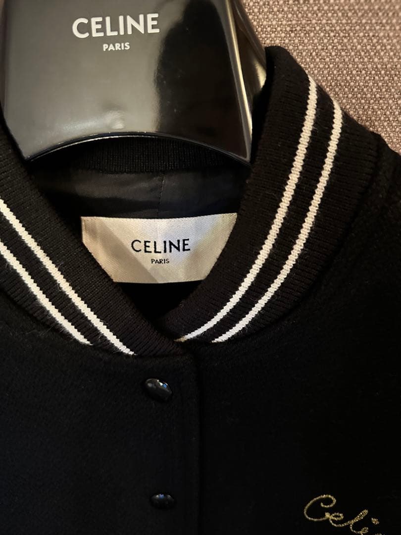 セリーヌ エンブロイダリーテディブルゾン 40 スタジャン 40 ブラック