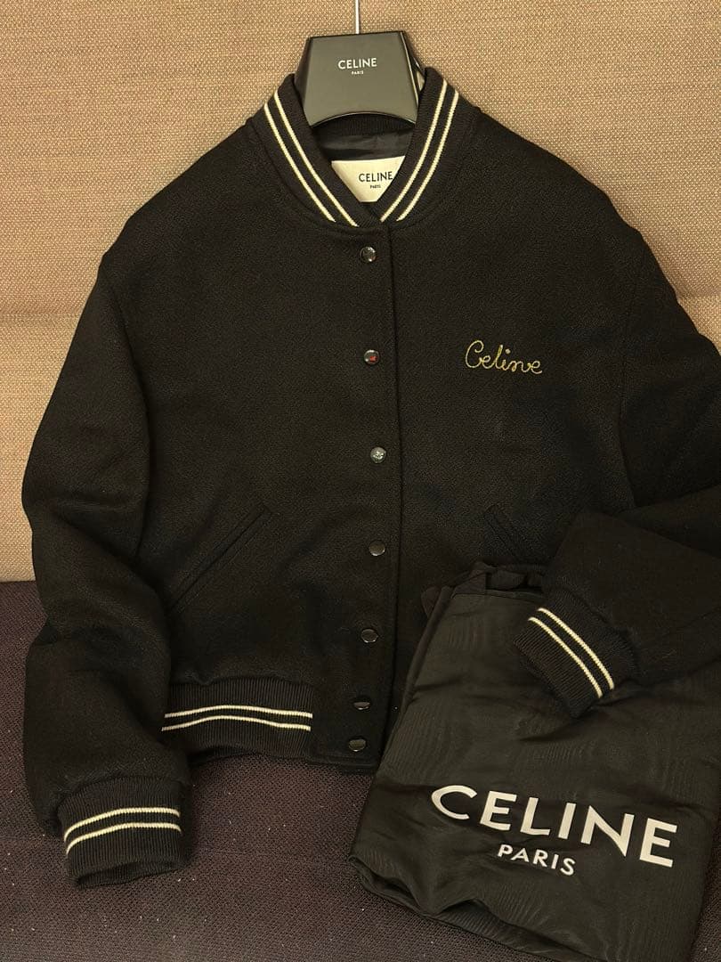 セリーヌ エンブロイダリーテディブルゾン 40 スタジャン 40 ブラック