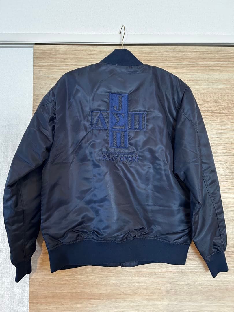 JAZZY SPORT × Diaspora 　スタジャン 刺繍ロゴ付き