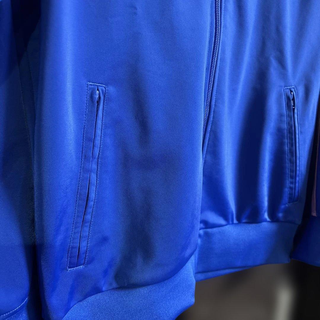 adidas ジップアップジャケット M 青