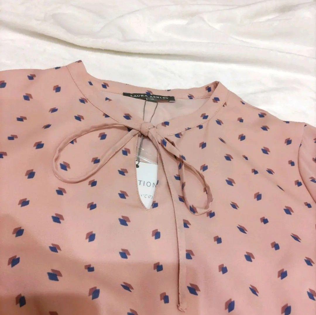 【新品未使用✨洗える】ローラアシュレイ　ロングワンピース（38）ピンク