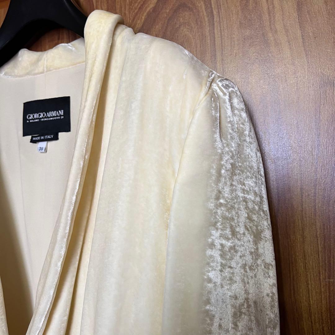 Itami‼️ベルベット　ジャケット　アイボリー 38サイズ