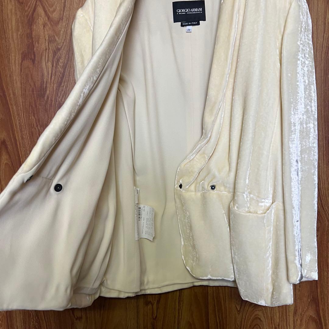 Itami‼️ベルベット　ジャケット　アイボリー 38サイズ