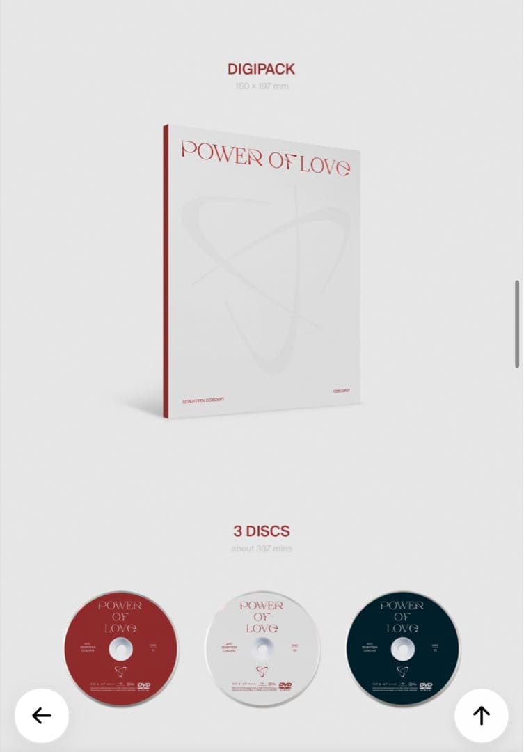 SEVENTEEN POWER OF LOVE DVD 日本語字幕付き