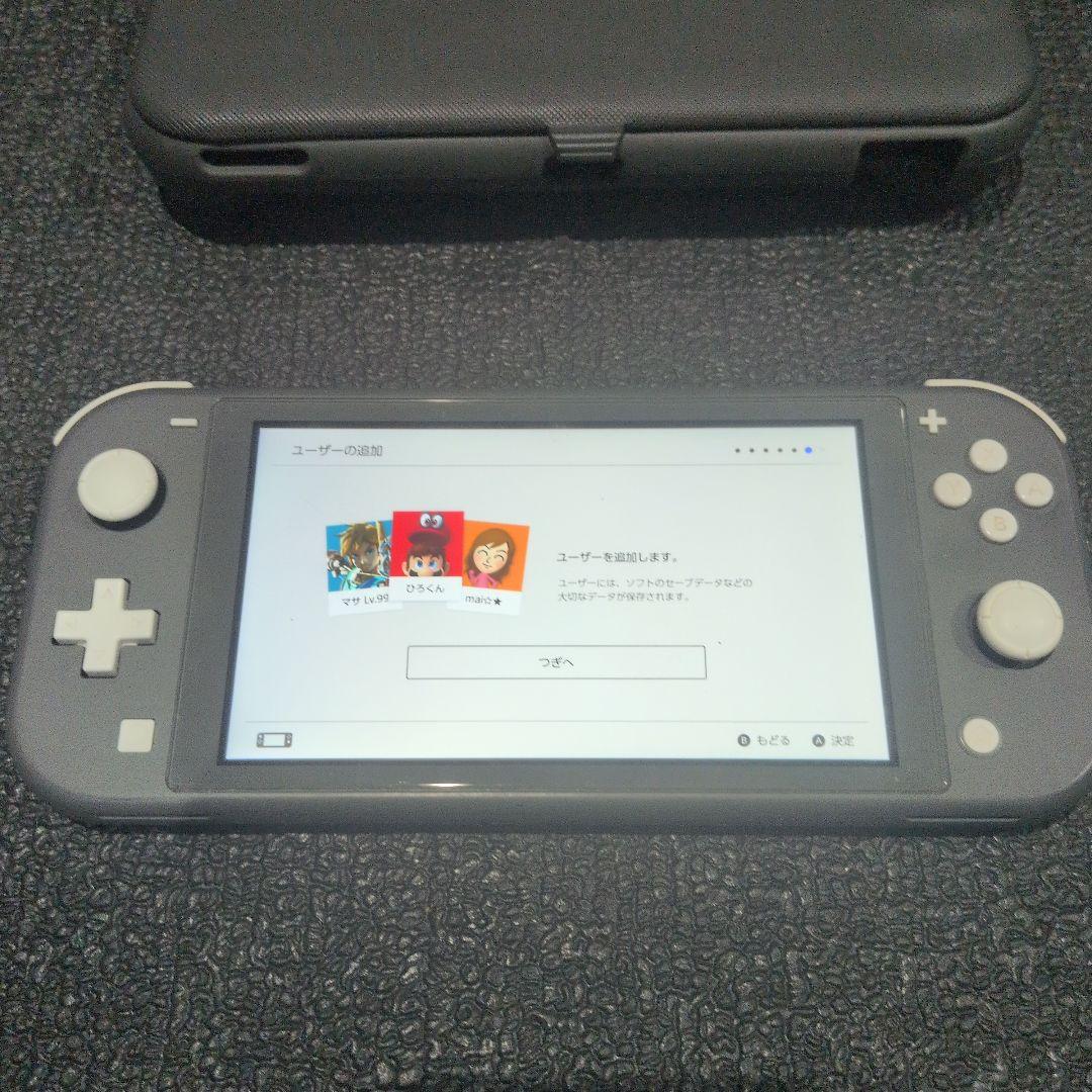 Nintendo Switch Lite グレー 本体のみ　カバー付