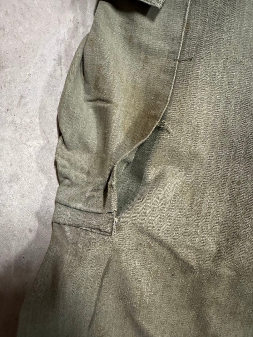 40's U.S.ARMY M-43 HBTパンツ 13スターボタン