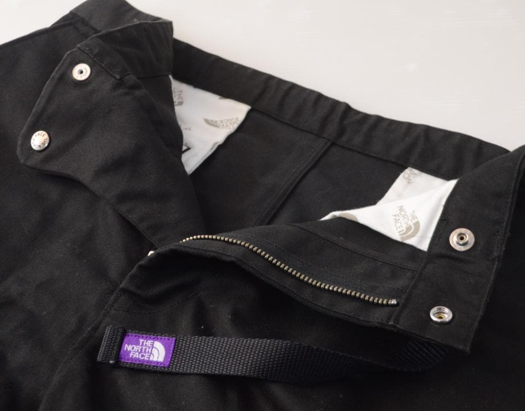 古着 ノースフェイス パープルレーベル ストレッチツイルテーパードパンツ 黒 M