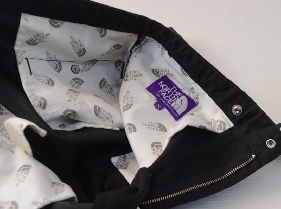 古着 ノースフェイス パープルレーベル ストレッチツイルテーパードパンツ 黒 M