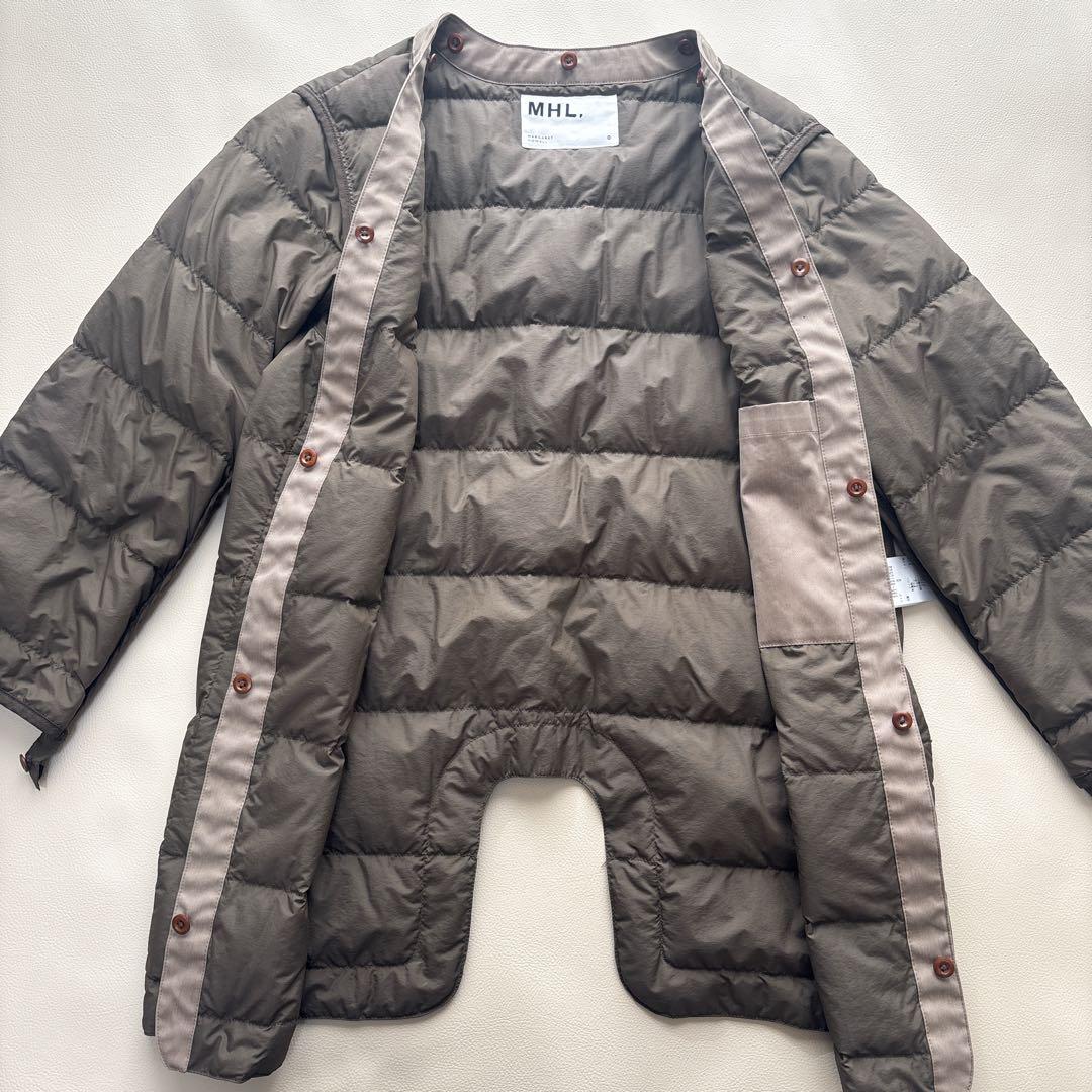 ✨MHL.エムエイチエル ライナー付き ステンカラーコート　ベージュ