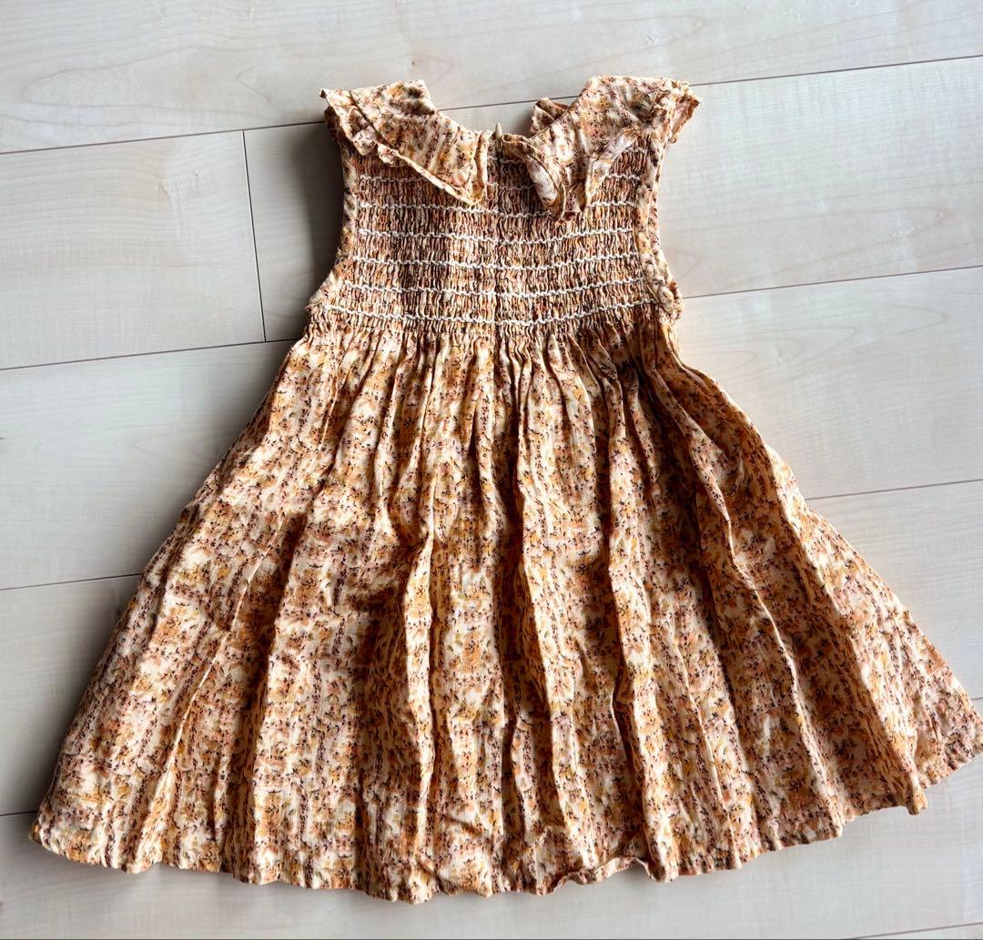 Apalina 花柄ノースリーブワンピース 3-5Y