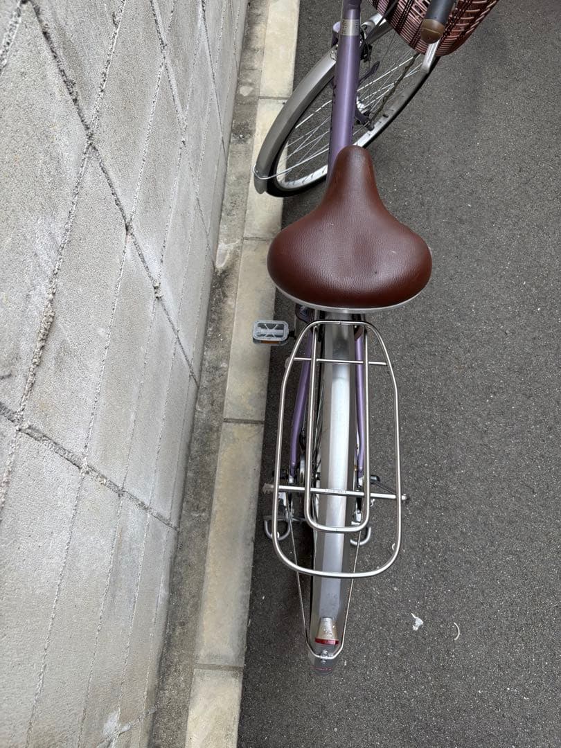 <激軽！アルミ>シティサイクル　紫