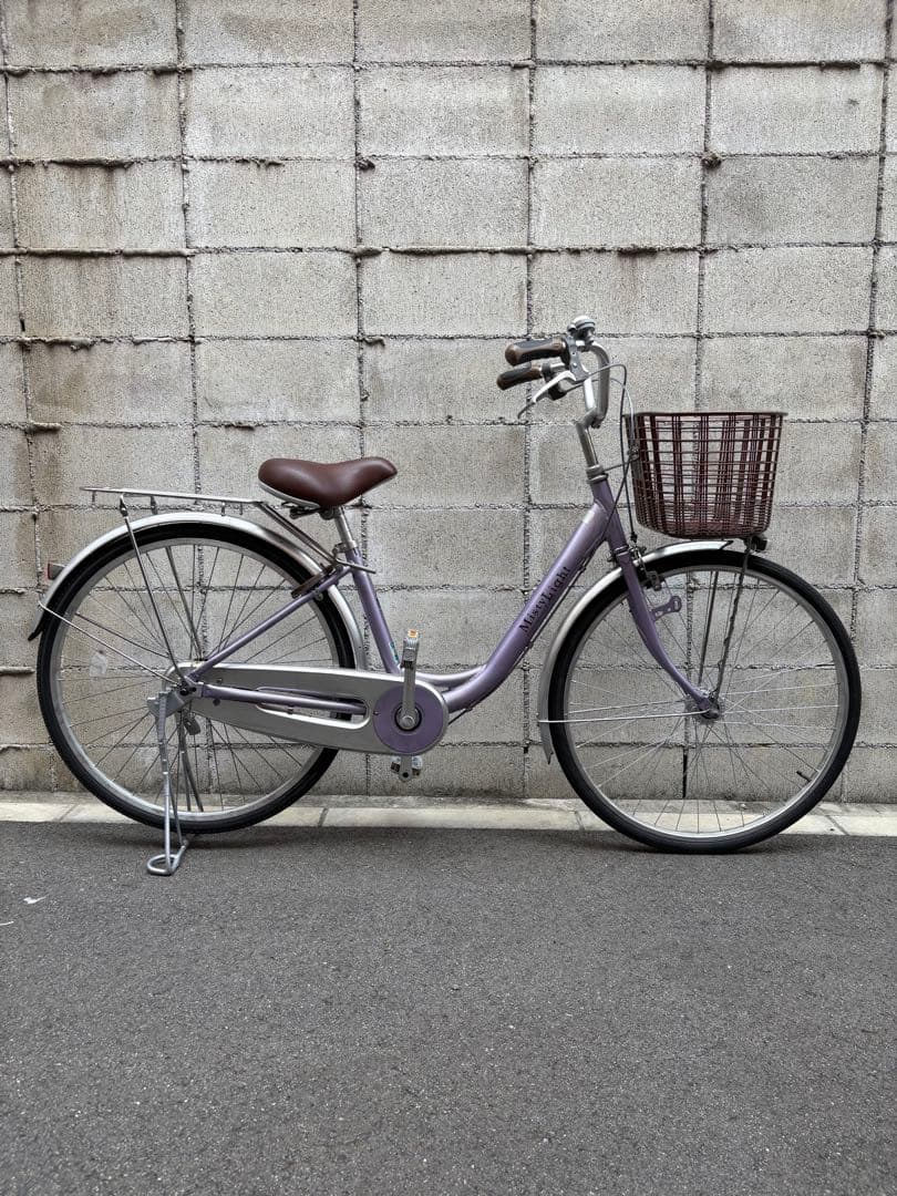 <激軽！アルミ>シティサイクル　紫