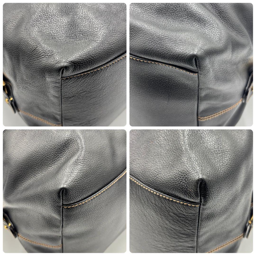 dunhill ダンヒル 2way レザー ボストンバッグ ショルダーバッグ 黒