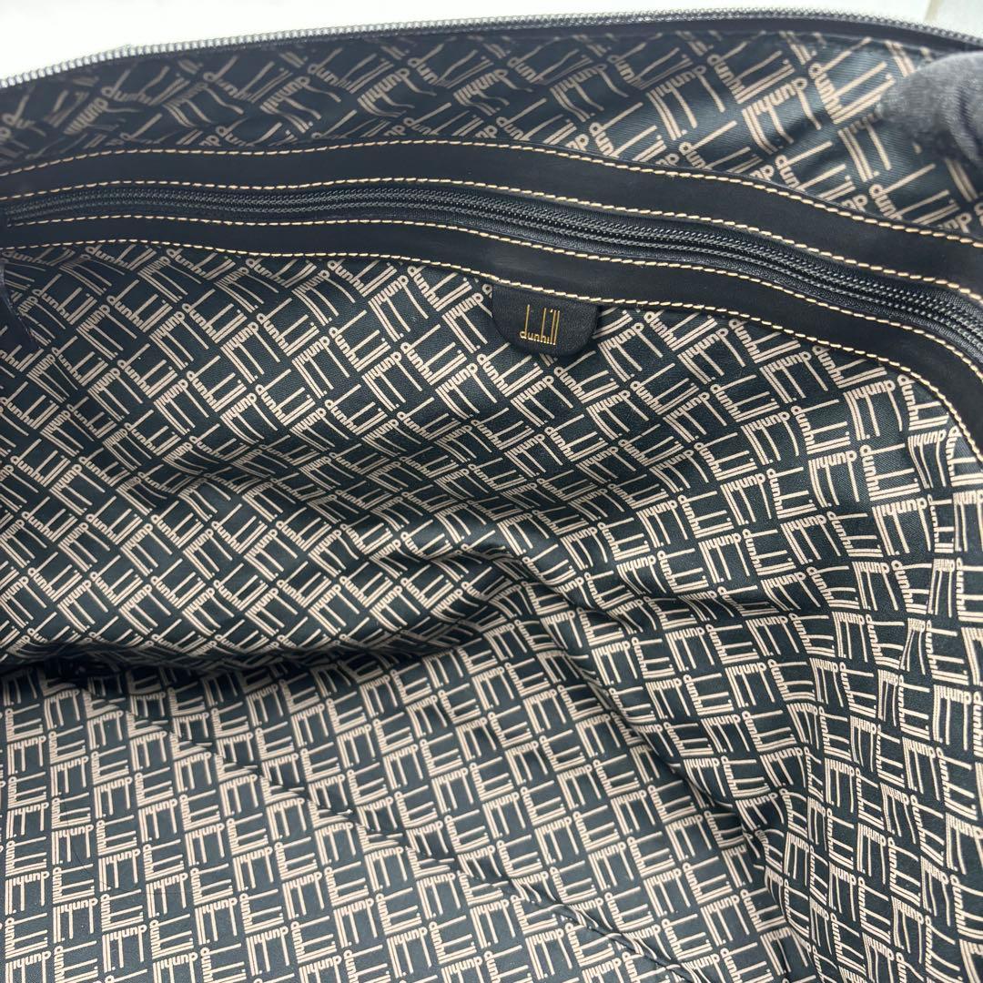 dunhill ダンヒル 2way レザー ボストンバッグ ショルダーバッグ 黒