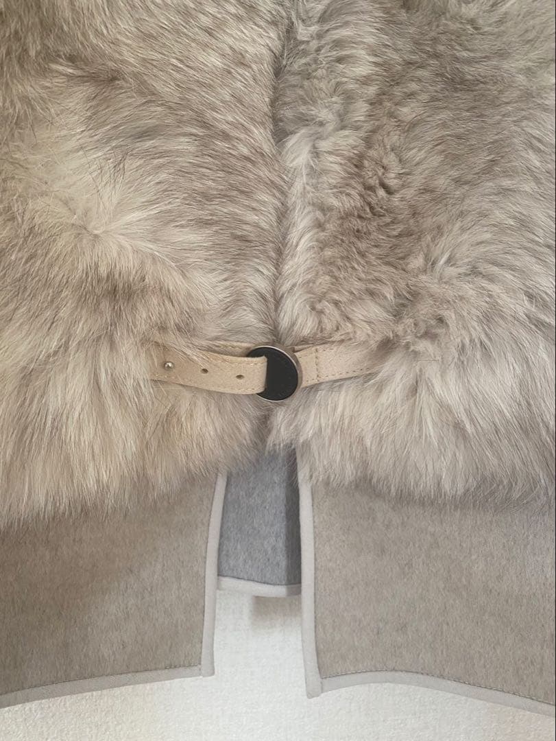 Happy panda 　Sov. フォックスファーパイピングベスト