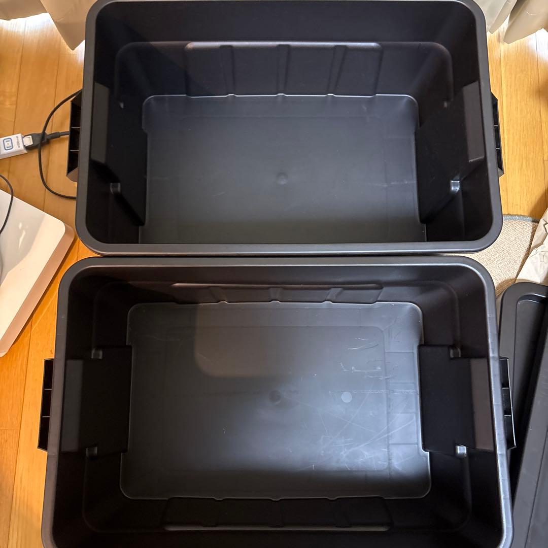 THOR コンテナ 53L 黒 ブラック 廃盤品　[２個セット]