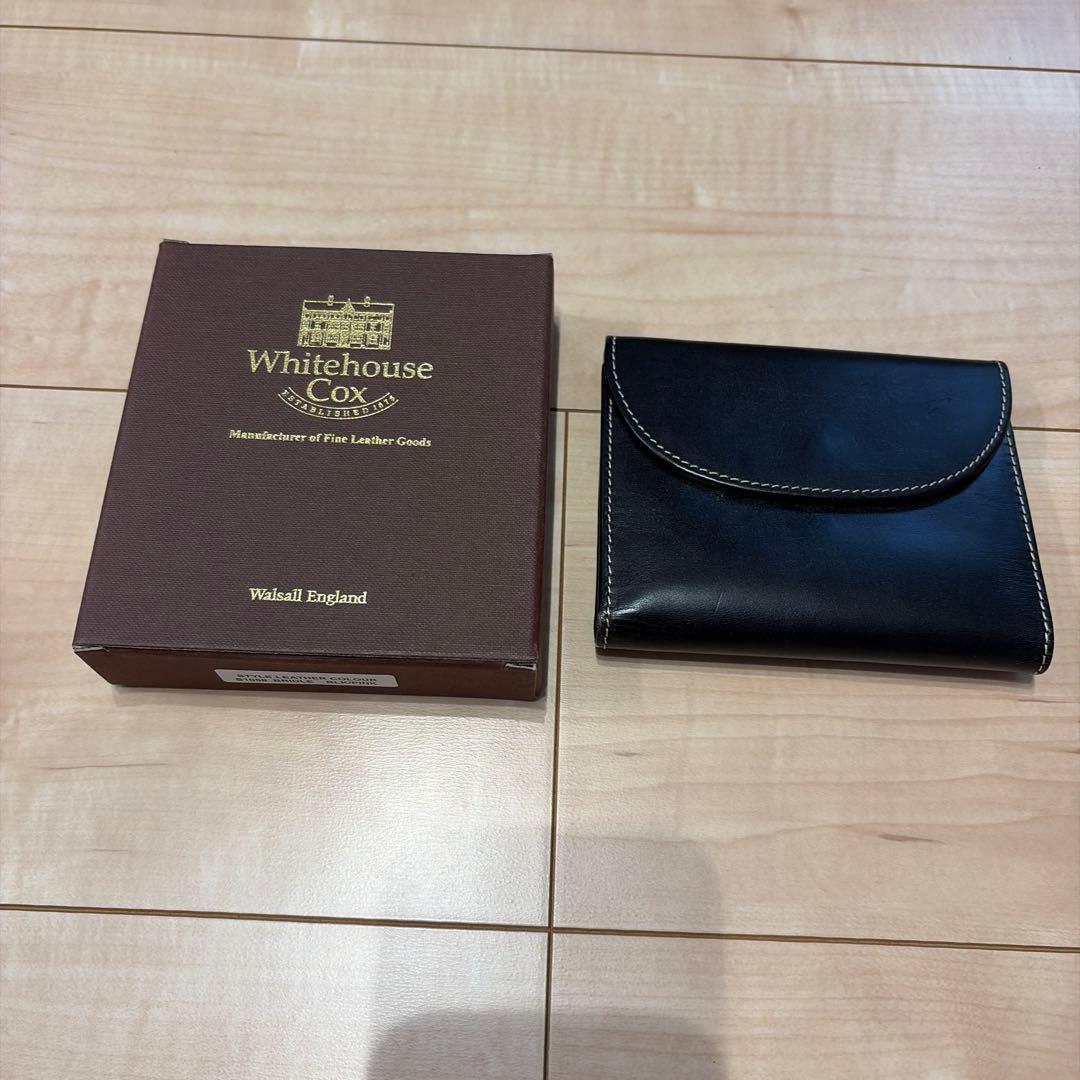 Whitehouse Cox 三つ折り財布 ブラック