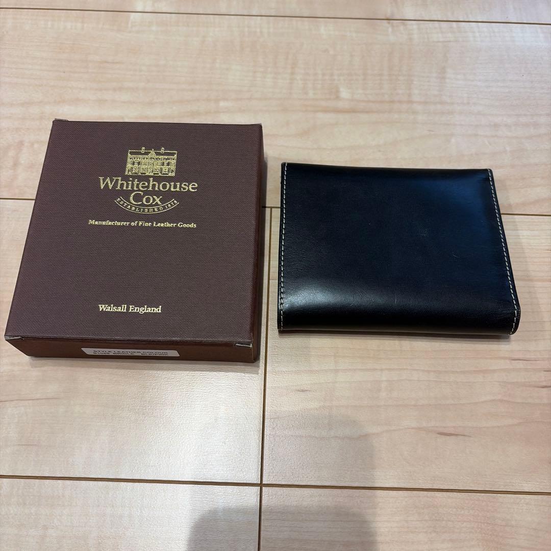 Whitehouse Cox 三つ折り財布 ブラック