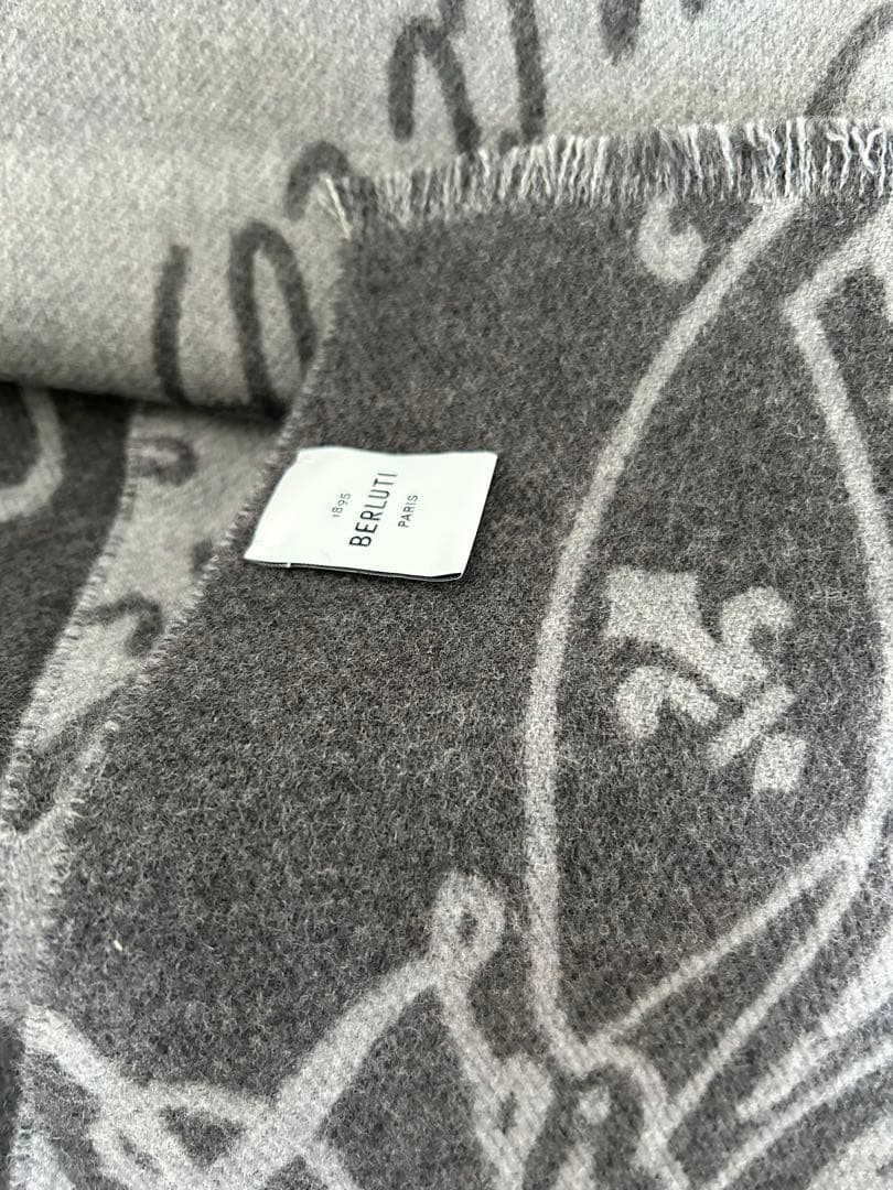 BERLUTI ベルルッティ ウール スクリット スカーフ