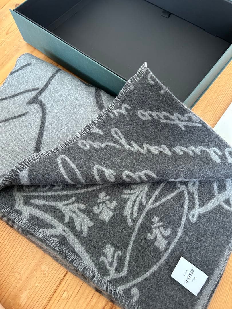 BERLUTI ベルルッティ ウール スクリット スカーフ