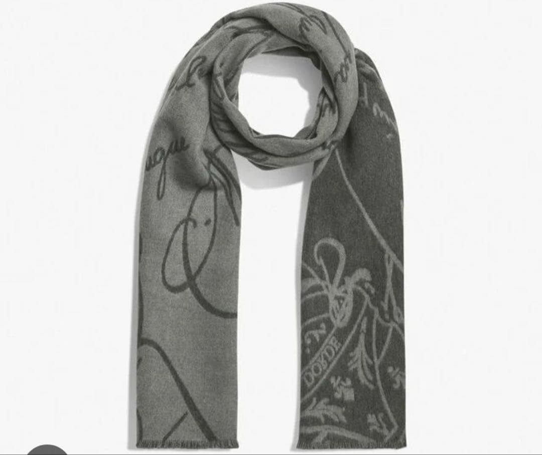 BERLUTI ベルルッティ ウール スクリット スカーフ