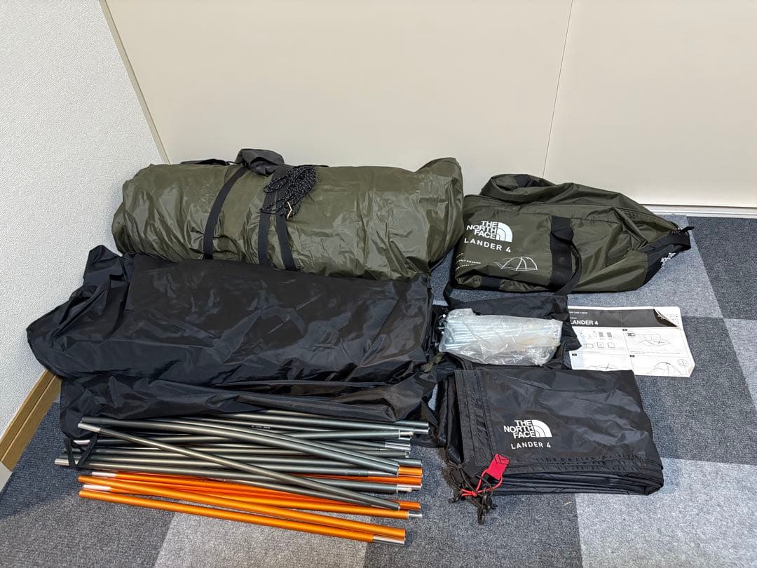 THE NORTH FACE LANDER 4 テント　グラウンドシート付き
