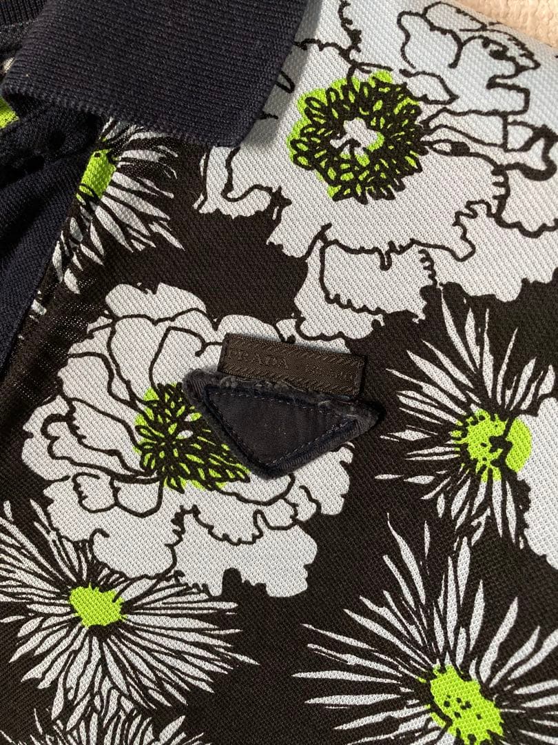 最終 PRADA 12SS ボタニカル ポロシャツ