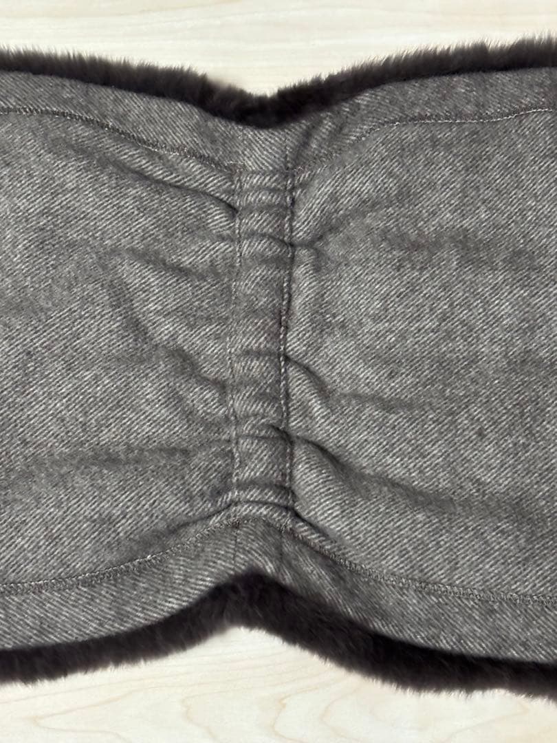 希少！FOXEY フォクシー　ヌートリア付き カシミヤ　ストール　マフラー