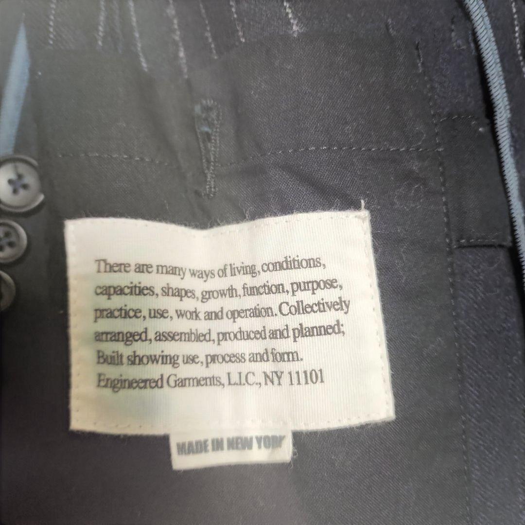 【新品】エンジニアードガーメンツ　NBジャケット　チョークストライプ　ウール