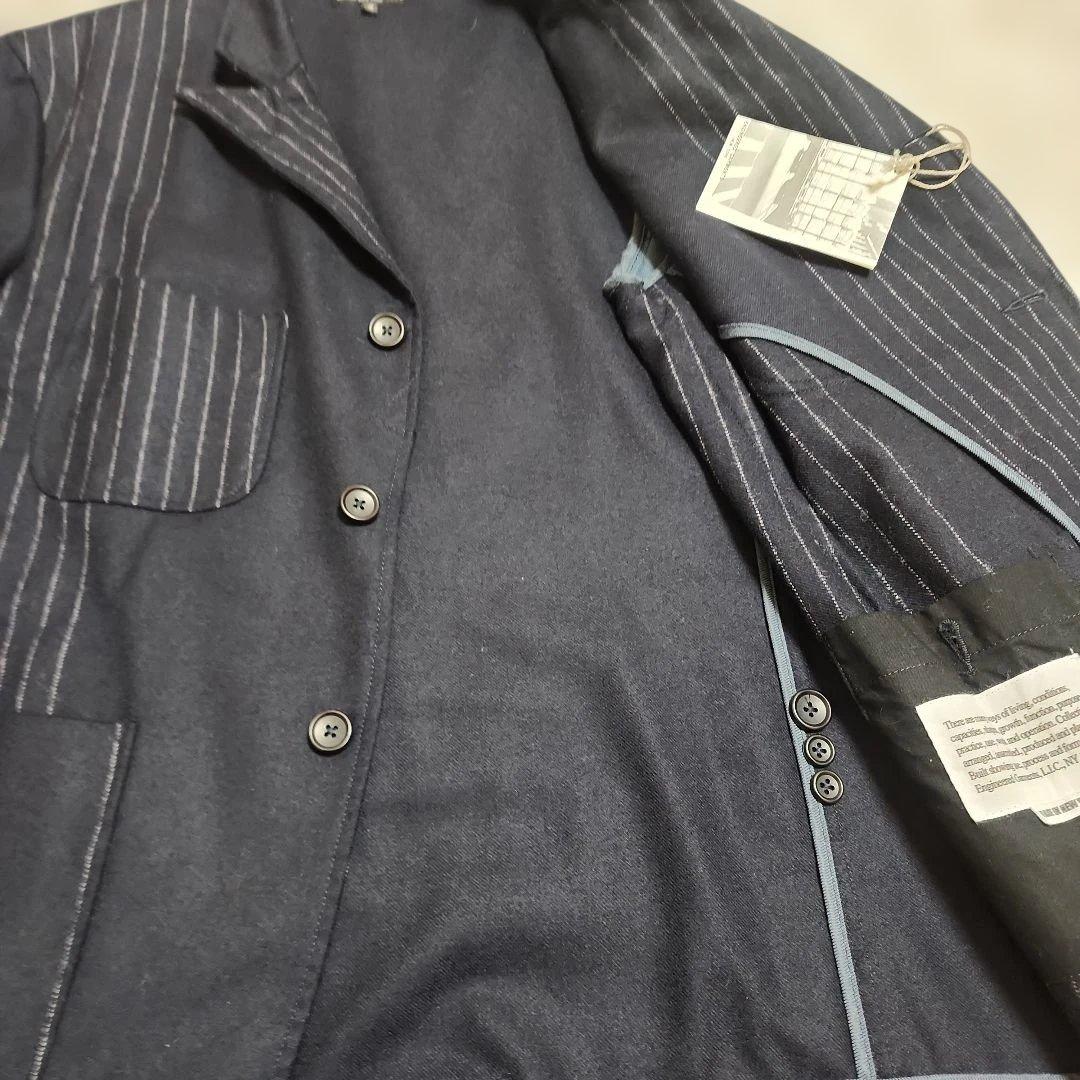 【新品】エンジニアードガーメンツ　NBジャケット　チョークストライプ　ウール