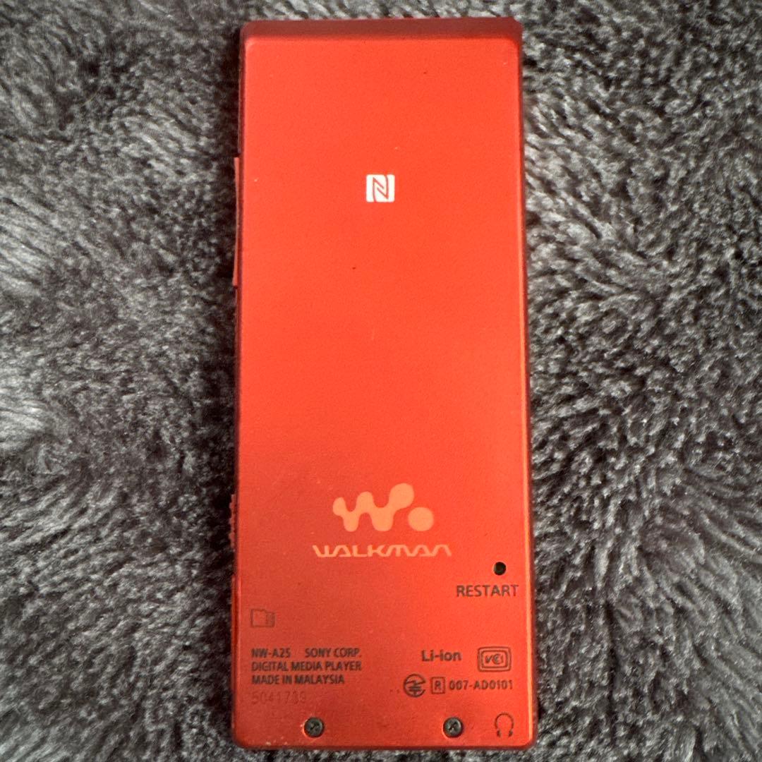 ソニー ウォークマンAシリーズ NW-A25 シナバーレッド
