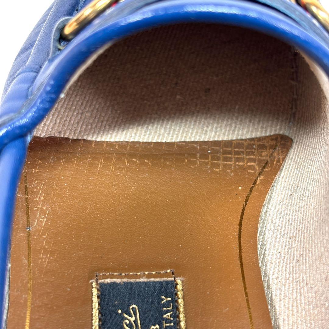 グッチ 6 25 ホースビット ローファー シェリーライン レザー 箱 保存袋付