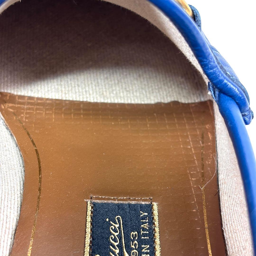 グッチ 6 25 ホースビット ローファー シェリーライン レザー 箱 保存袋付