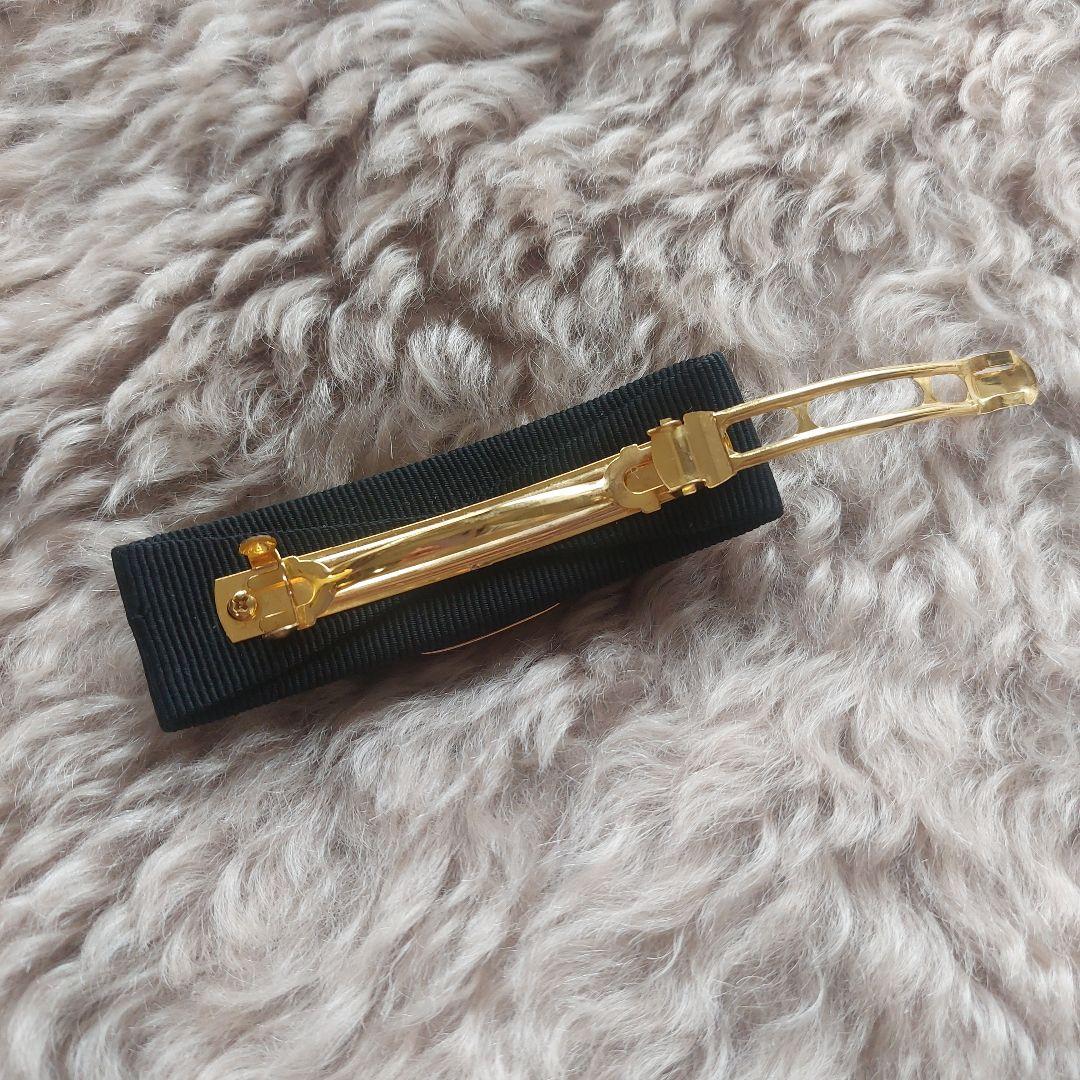 フェラガモ　ヴァラリボン　バレッタ　ヘアアクセサリー　ブラック　黒