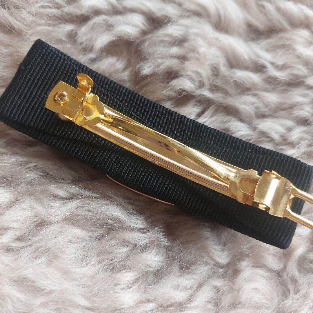 フェラガモ　ヴァラリボン　バレッタ　ヘアアクセサリー　ブラック　黒