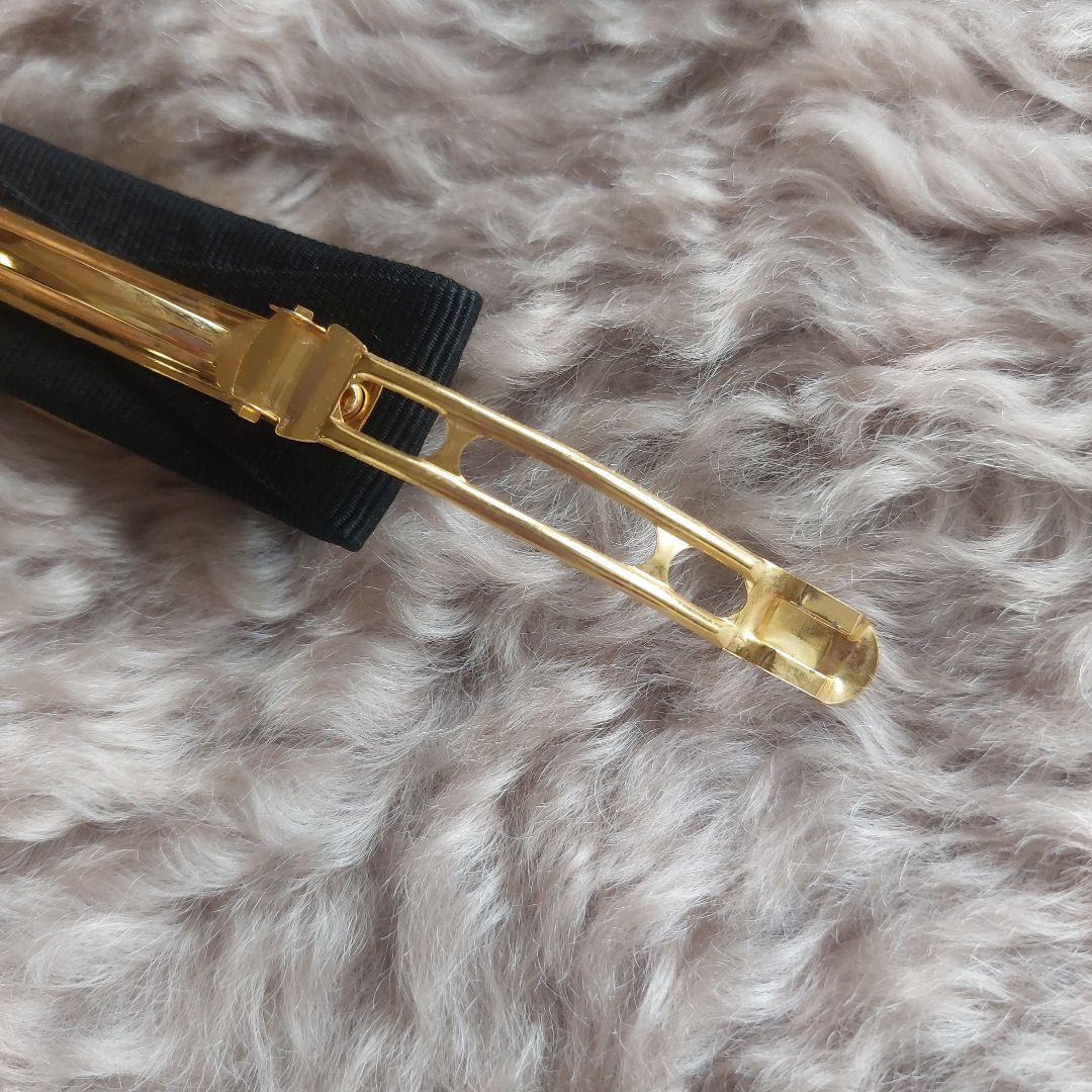 フェラガモ　ヴァラリボン　バレッタ　ヘアアクセサリー　ブラック　黒