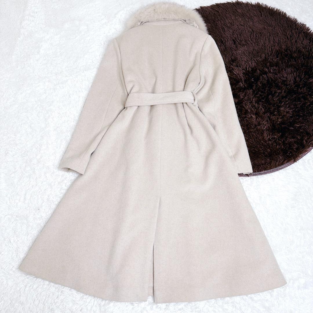 希少✨ eimy istoire フォックスファー ロングコート ベルト ファー