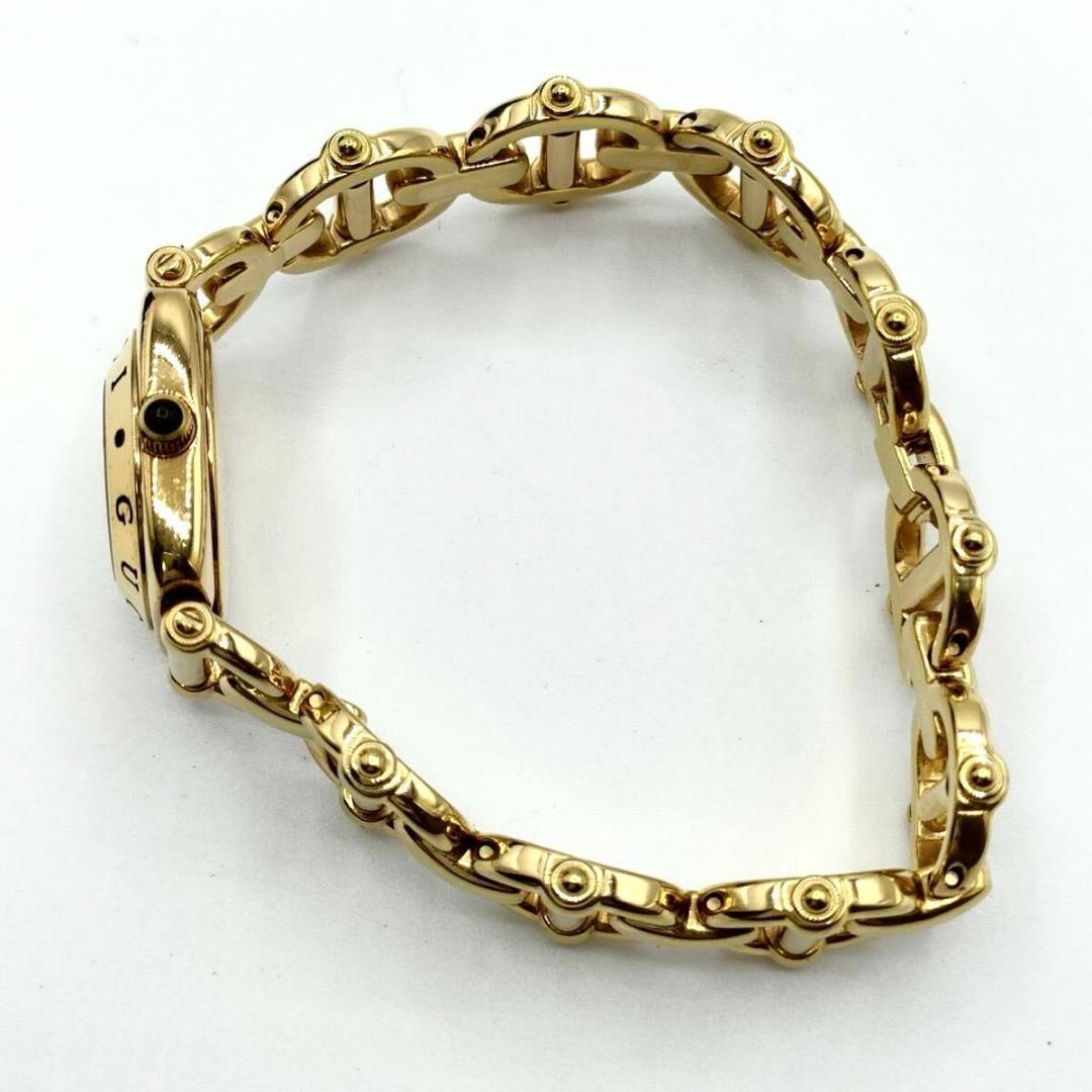 箱付稼働品 GUCCI 6400L クォーツ ゴールド レディース ホースビット