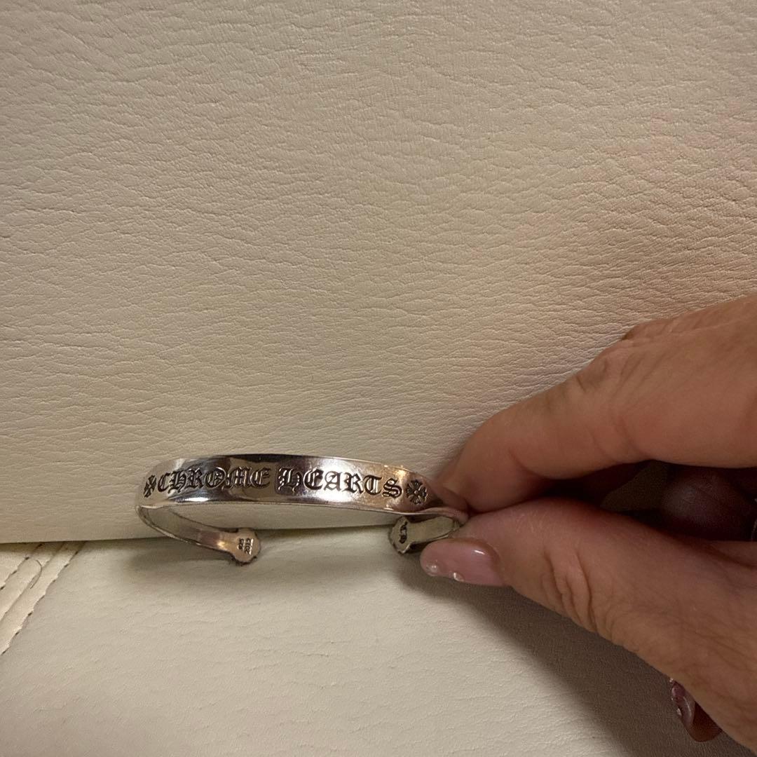 CHROME HEARTS クロムハーツ バングル CHプラス フラット